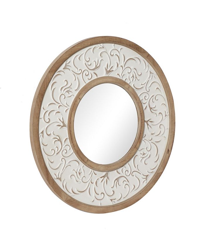 Rosemary Lane Farmhouse Wood Wall Mirror, 32" x 32" Macy's