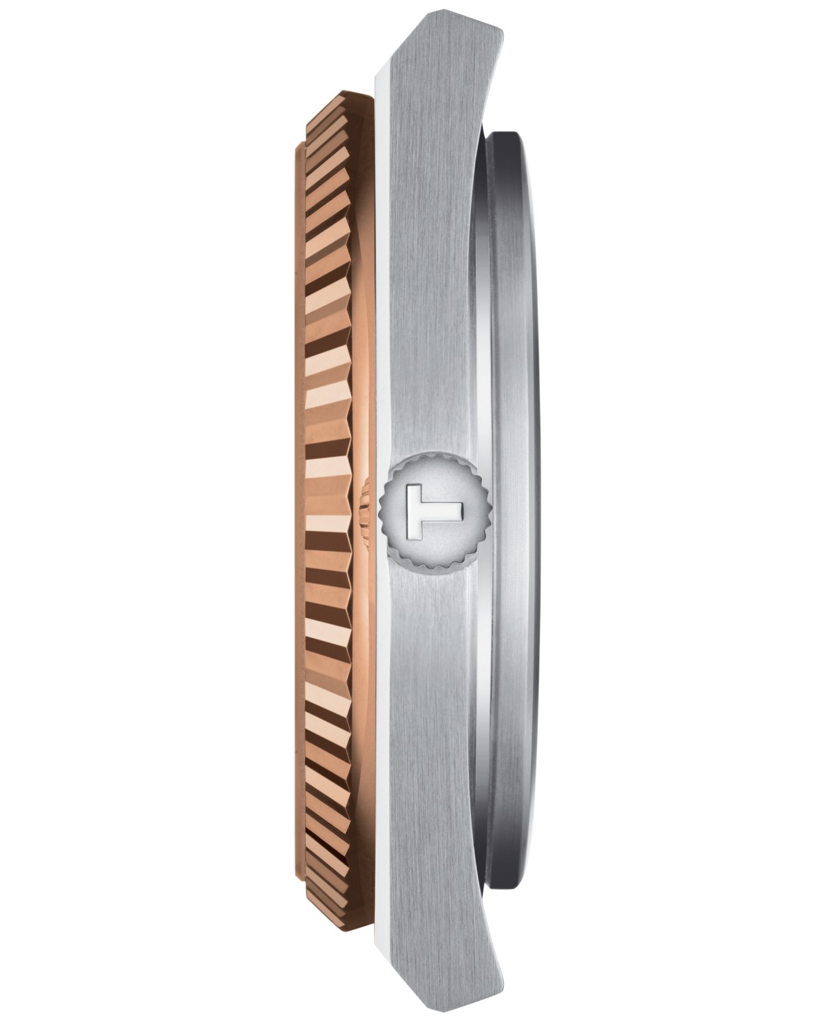 Мужские часы Tissot PRX Powermatic 80 Automatic на золотом браслете 40мм — фото 3