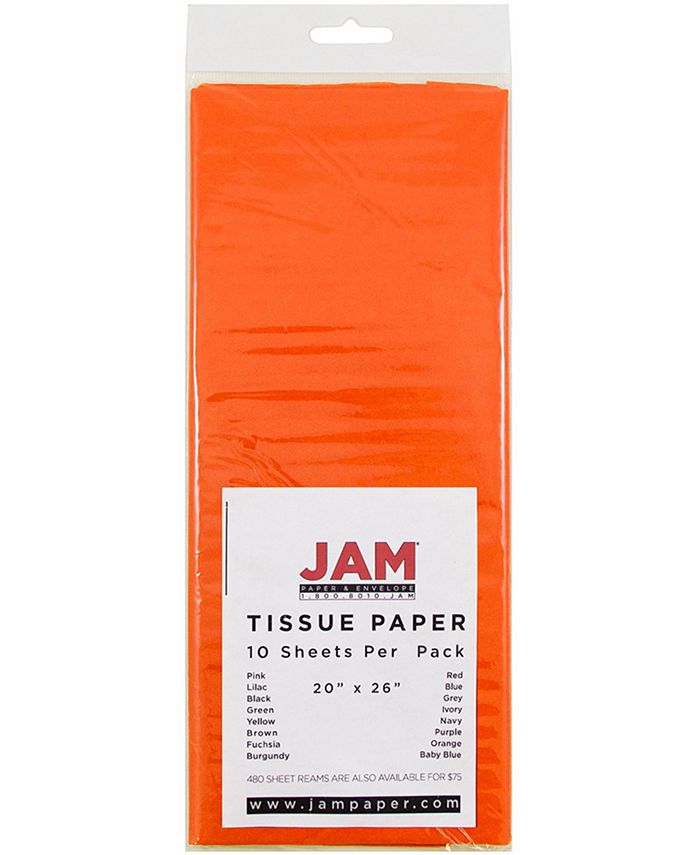 JAM Paper Tissue Paper, 10 Packs of 10 Sheets Macy's