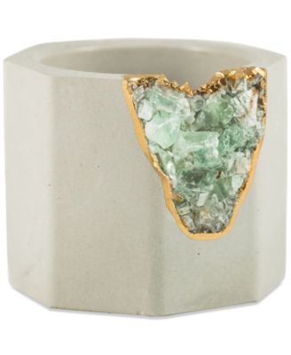 Tal & Bert - Green Calcite Geode Vessel