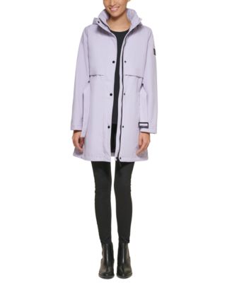 calvin klein women's raincoat hood