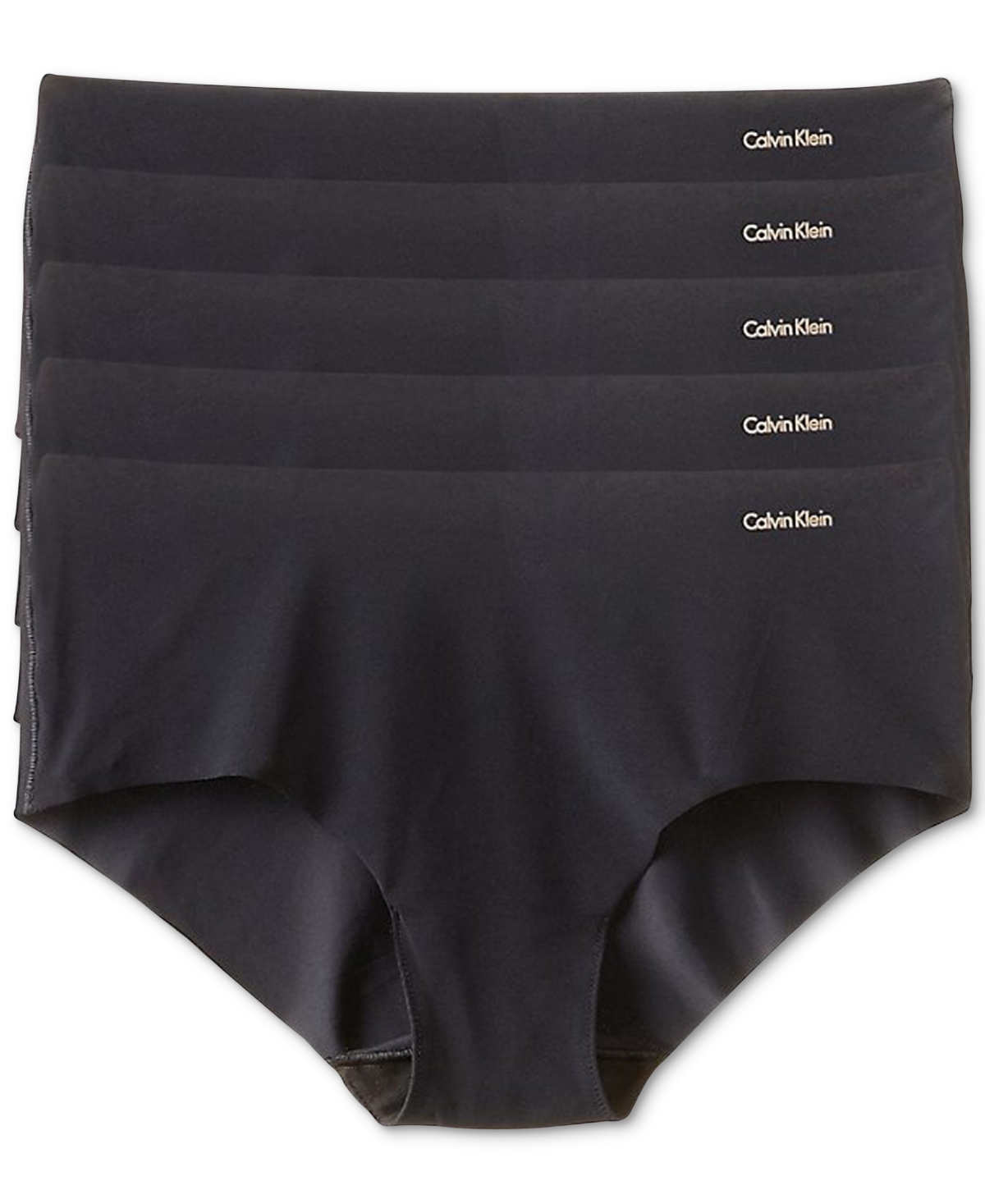 Calvin Klein Invisible Hipster 5-pack Qd3557 In Lcy Black,speakeasy,white