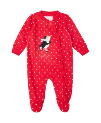 Koala Baby - Baby Girls Snowflake Footed Coverall