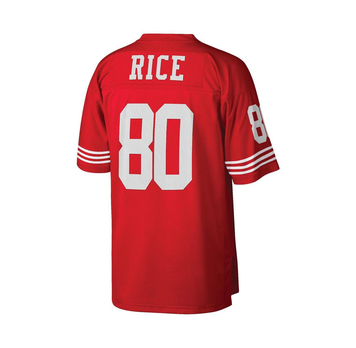 Men's Jerry Rice Scarlet San Francisco 49ers Big and Tall 1990 Retired Player Replica Jersey