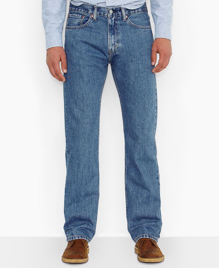 Levi's Men's Big and Tall 505 Original-Fit Medium Stonewash Jeans & Reviews  - Jeans - Men - Macy's