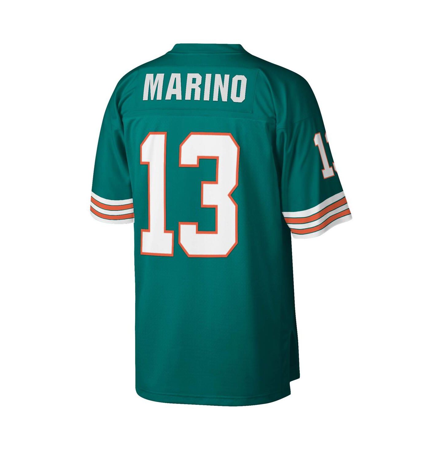 Мужской топ Mitchell & Ness Dan Marino Aqua Miami Dolphins Legacy Replica Jersey — фото 2