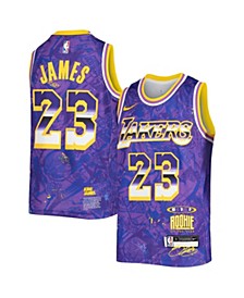 Youth Boys LeBron James Purple Los Angeles Lakers Select Series MVP Swingman Jersey