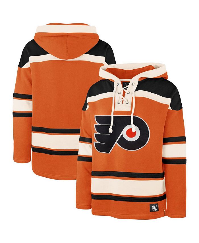 47 Philadelphia Flyers Black Superior Lacer Pullover Hoodie Size: Medium