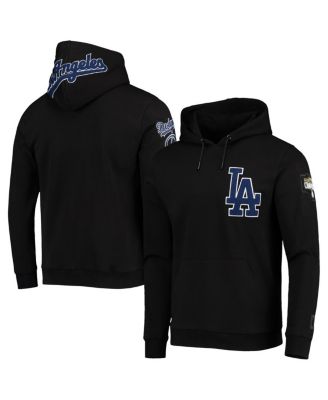 Men's Pro Standard Heather Gray Los Angeles Dodgers Mash Up Logo Pullover Hoodie Size: Medium