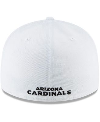 Men's White Arizona Cardinals Omaha Low Profile 59FIFTY Fitted Hat