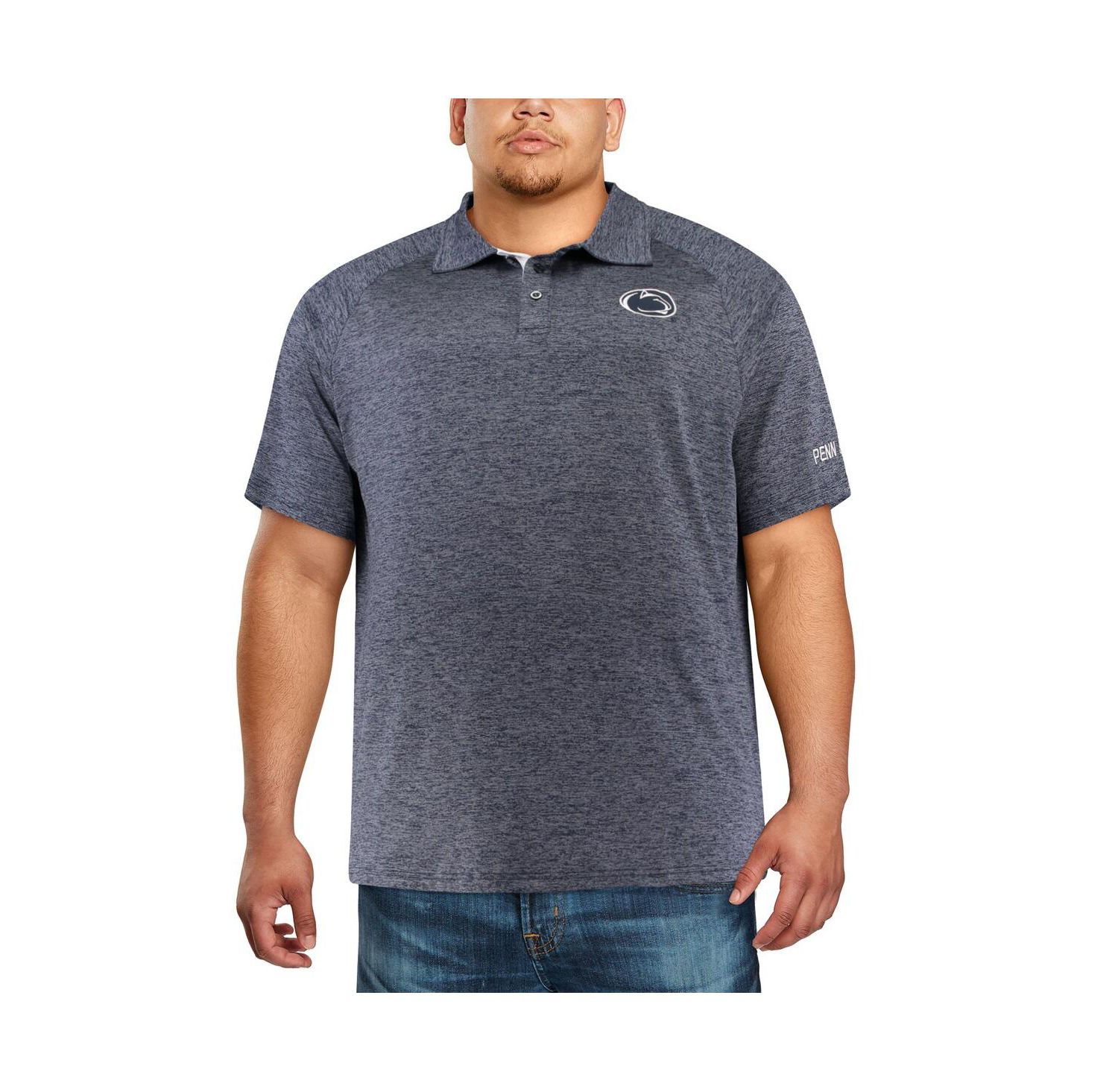 Men's Navy Penn State Nittany Lions Big and Tall Down Swing Polo Shirt