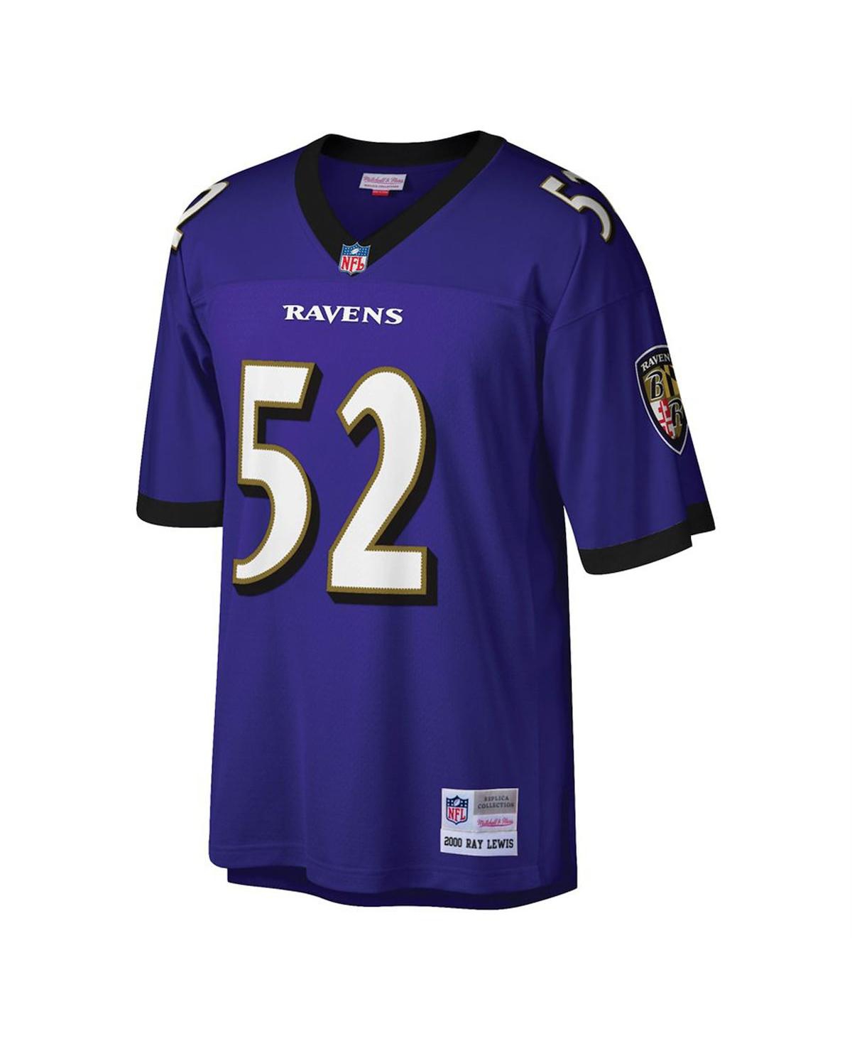 Men's Ray LewisBaltimore Ravens Big and Tall 2000 Retired Player Replica Jersey - Purple
