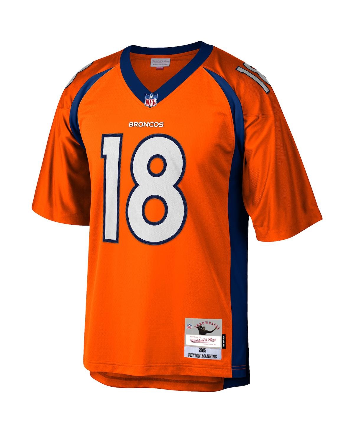 Men's Peyton ManningDenver Broncos Big and Tall 2015 Retired Player Replica Jersey - Orange