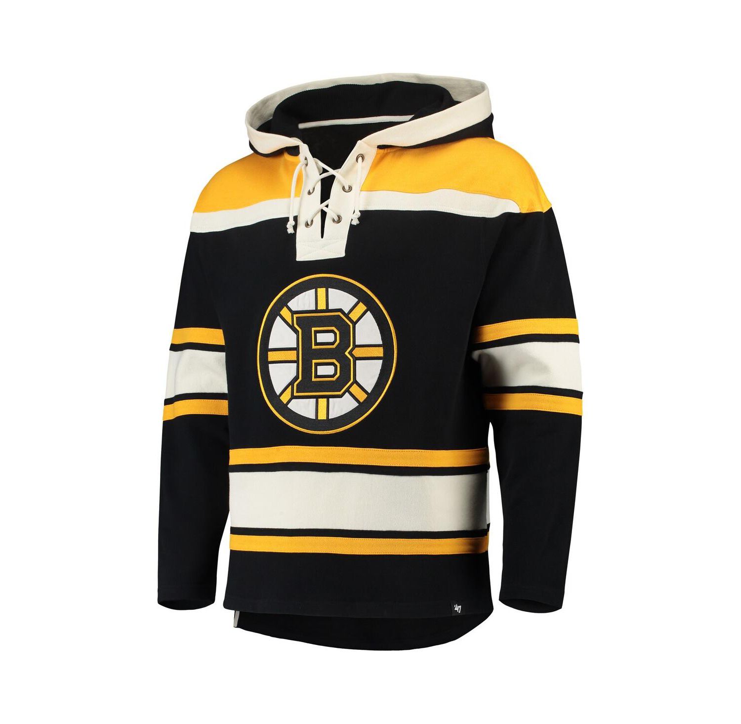 Men's David Pastrnak Black Boston Bruins Player Lacer Pullover Hoodie
