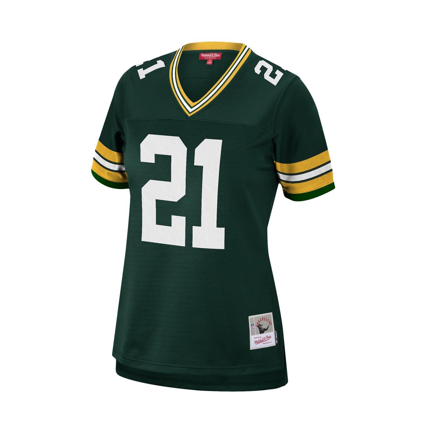 Женский топ Mitchell & Ness Charles Woodson Green Green Bay Packers Legacy Replica Team Jersey — фото 3