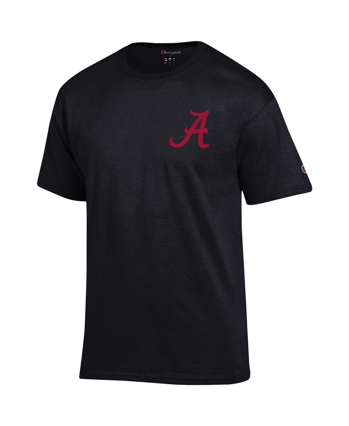Shop Champion Men's Black Alabama Crimson Tide Team Stack 2-hit T-shirt