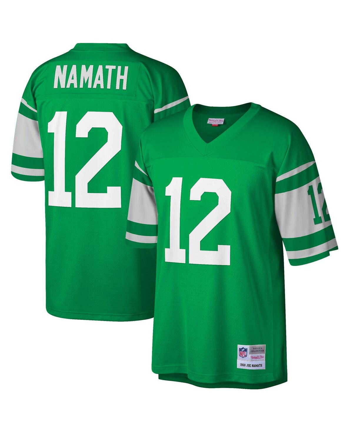 Men's Joe NamathNew York Jets Big and Tall 1968 Retired Player Replica Jersey - Green