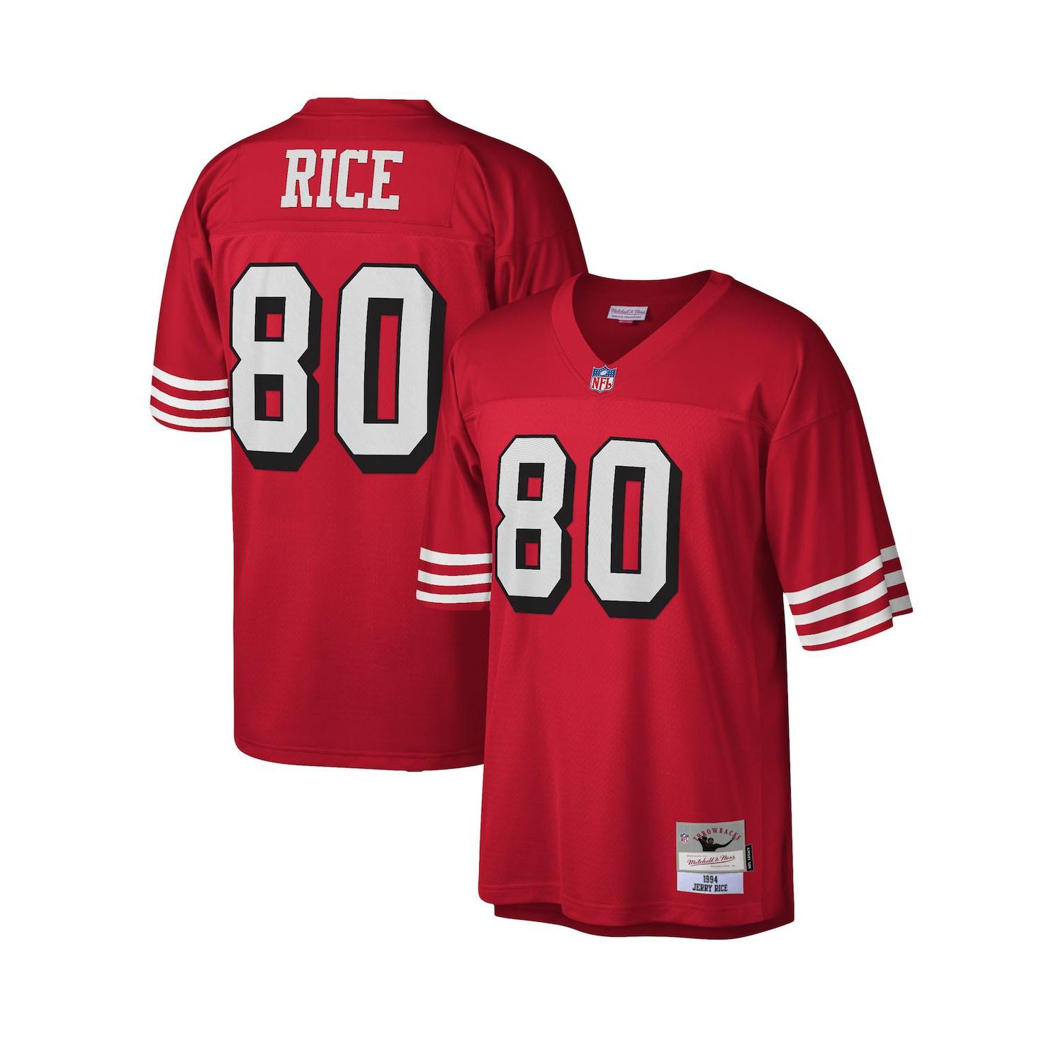 Men's Jerry Rice Scarlet San Francisco 49ers 1994 Legacy Replica Jersey