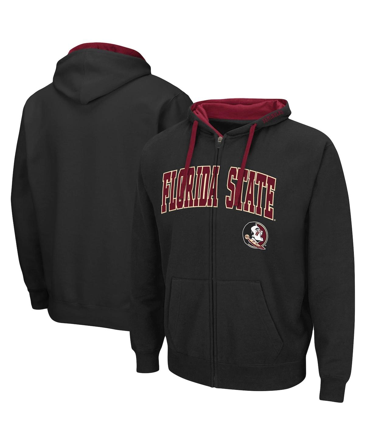 Men's ColosseumFlorida State Seminoles Big and Tall Full-Zip Hoodie - Black