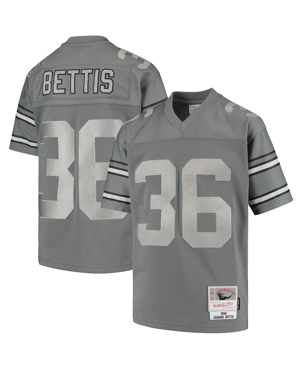 Big Boys Jerome BettisPittsburgh Steelers 1996 Retired Player Metal Replica Jersey - Charcoal