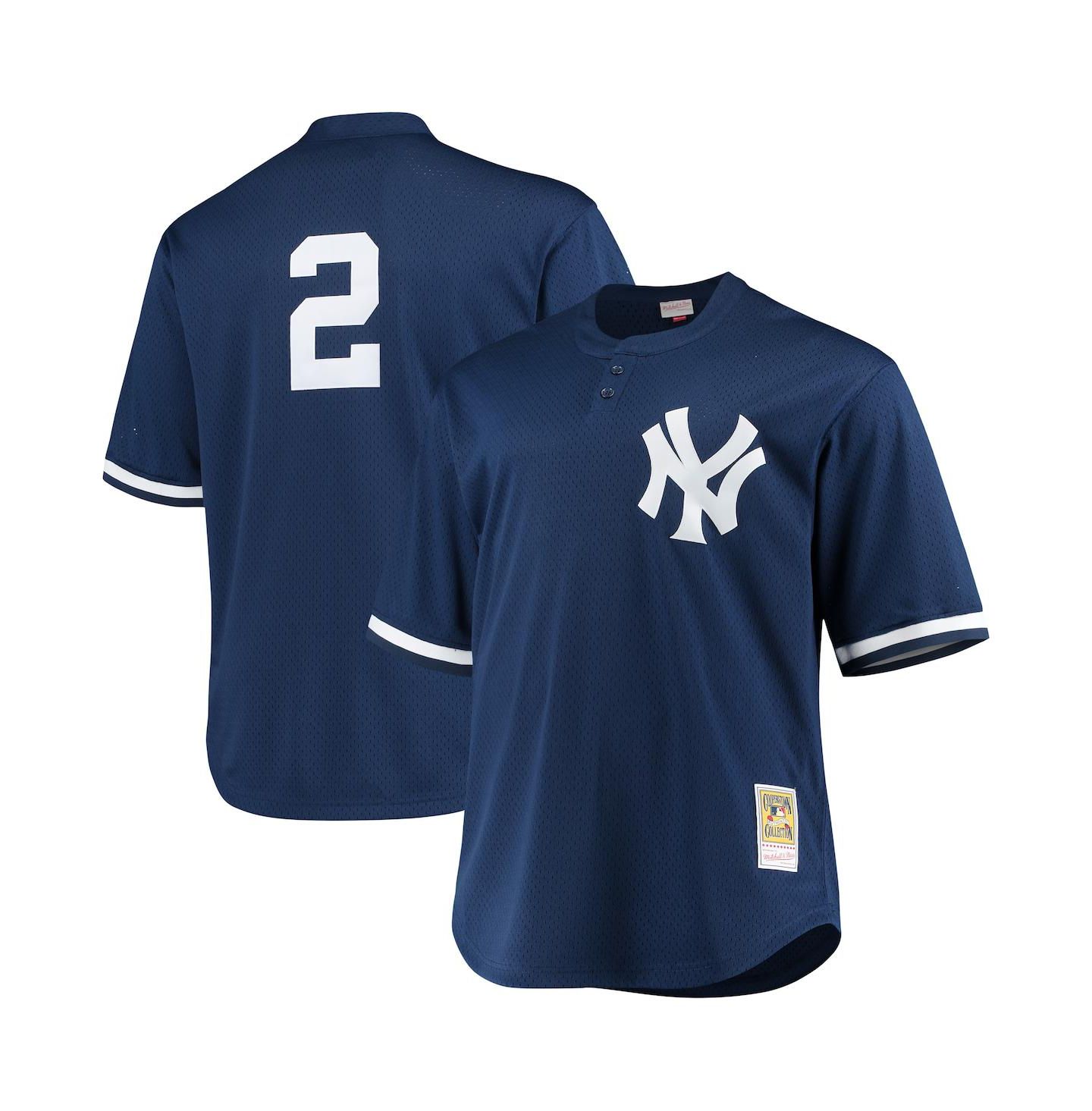 Мужское джерси Mitchell & Ness Derek Jeter New York Yankees Big and Tall Batting, Navy — фото 4