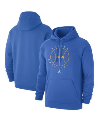 Men's Blue UCLA Bruins Basketball Icon Club Fleece Pullover Hoodie