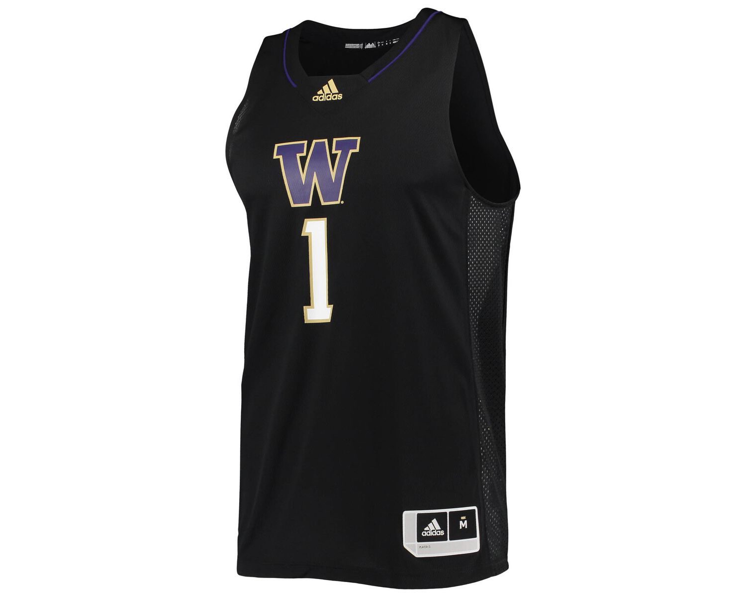 Men's 1 Washington Huskies Swingman Basketball Jersey