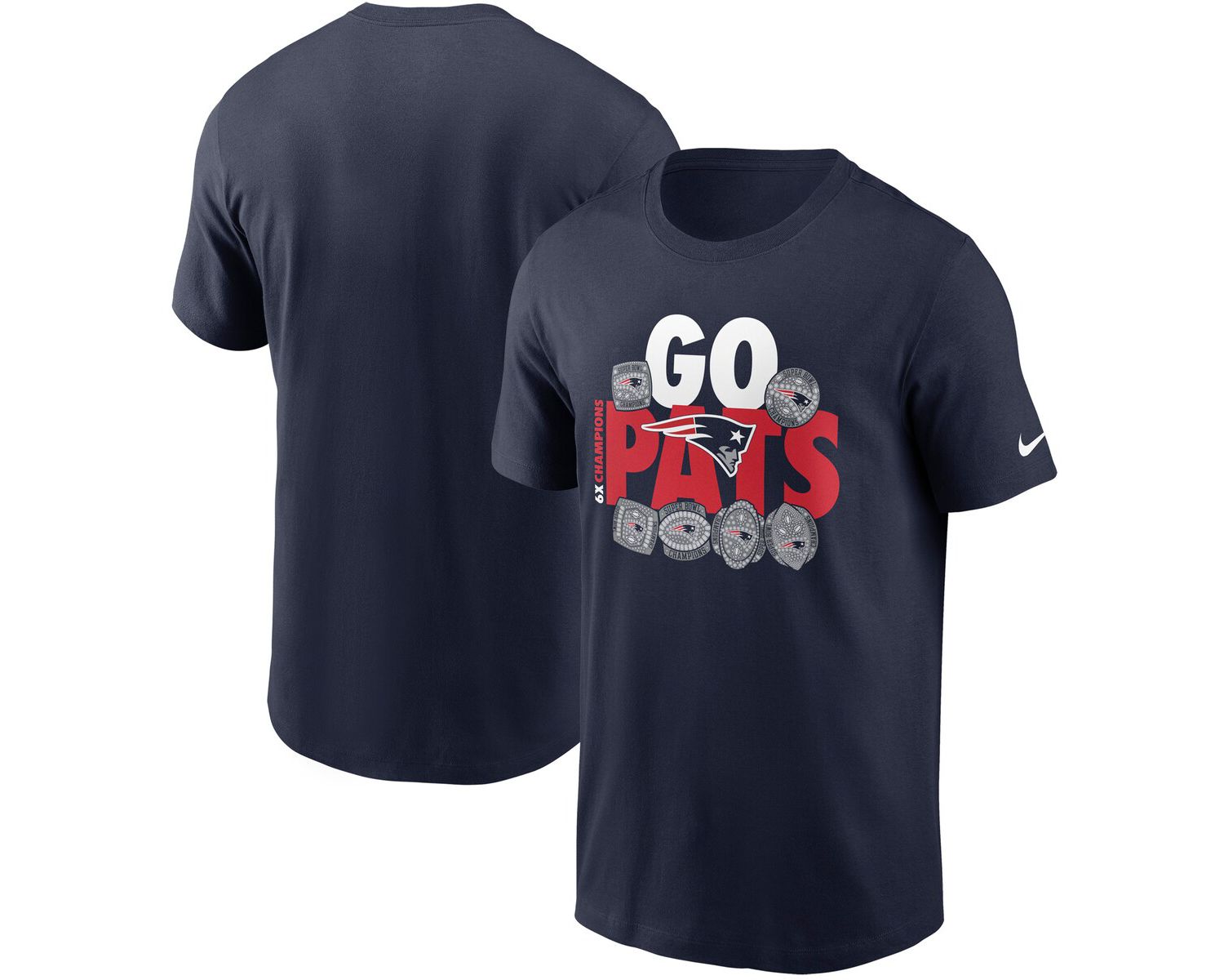 Men's New England Patriots Hometown Collection 6x T-Shirt