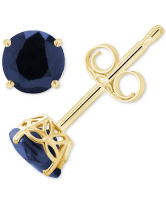 Sapphire Solitaire Stud Earrings (1-1/5 ct. t.w.) in 14k Gold (Also in Emerald & Ruby)