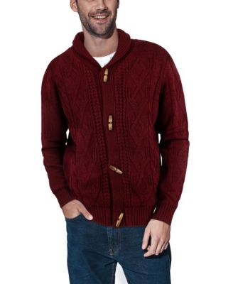 cardigan men red