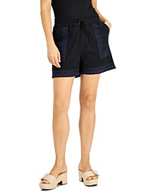Women's Embroidered Shorts, Created for Macy's 