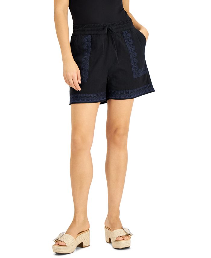 INC International Concepts Embroidered Shorts Created for Macy s