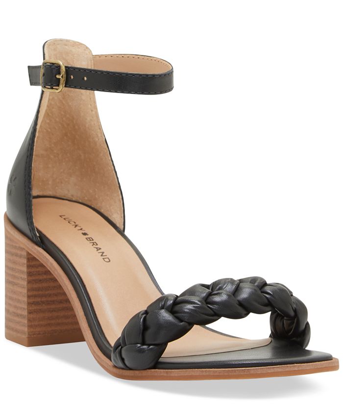 Lucky brand black sandals best sale