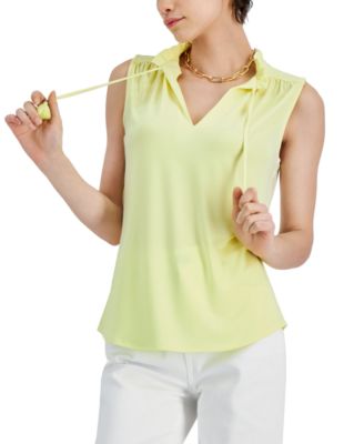 INC International Concepts - Split-Neck Tassel Tank