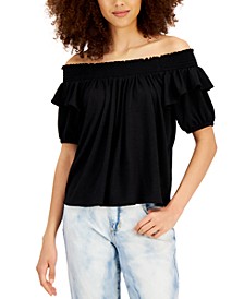 Ruffled Off-The-Shoulder Top, Created for Macy's