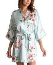 Sexy Satin Macys Womens Bathrobes Set With Lace Patchwork And