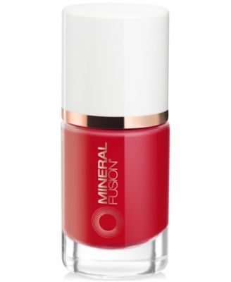 Mineral Fusion Nail Lacquer - Fast N Fabulous bright coral red 10$