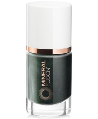 Mineral Fusion Nail Lacquer - Smoke Mirrors shimmery green grey meta 10$