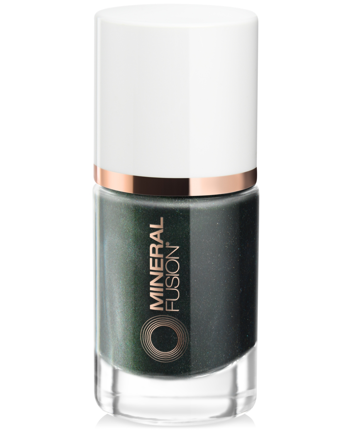 Mineral Fusion Nail Lacquer In Smoke  Mirrors (shimmery Green Grey Meta