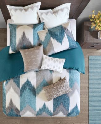 Alpine Chevron Stripe Reversible Comforter Set, Full/Queen