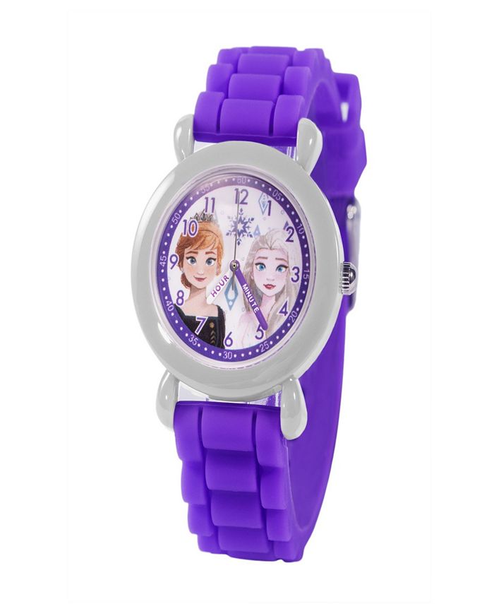 ewatchfactory Girl s Disney Frozen 2 Anna Plastic Purple Silicone