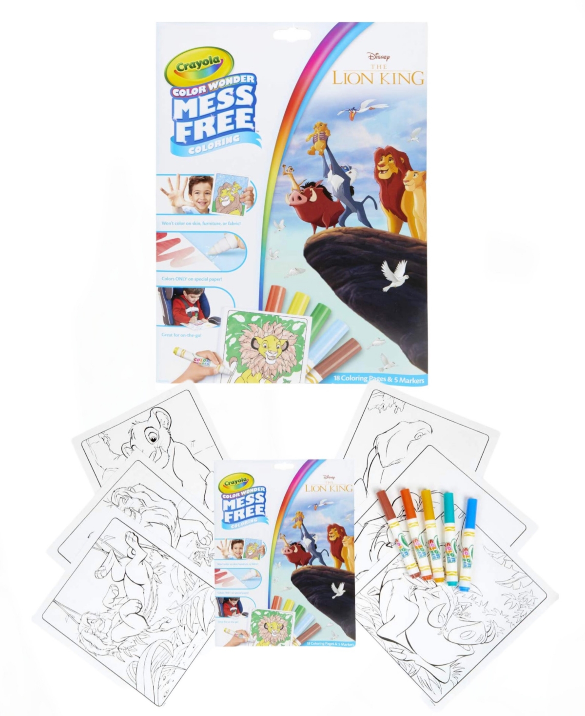 Crayola- Lion King Foldalop Travel Kit - Multi Colored