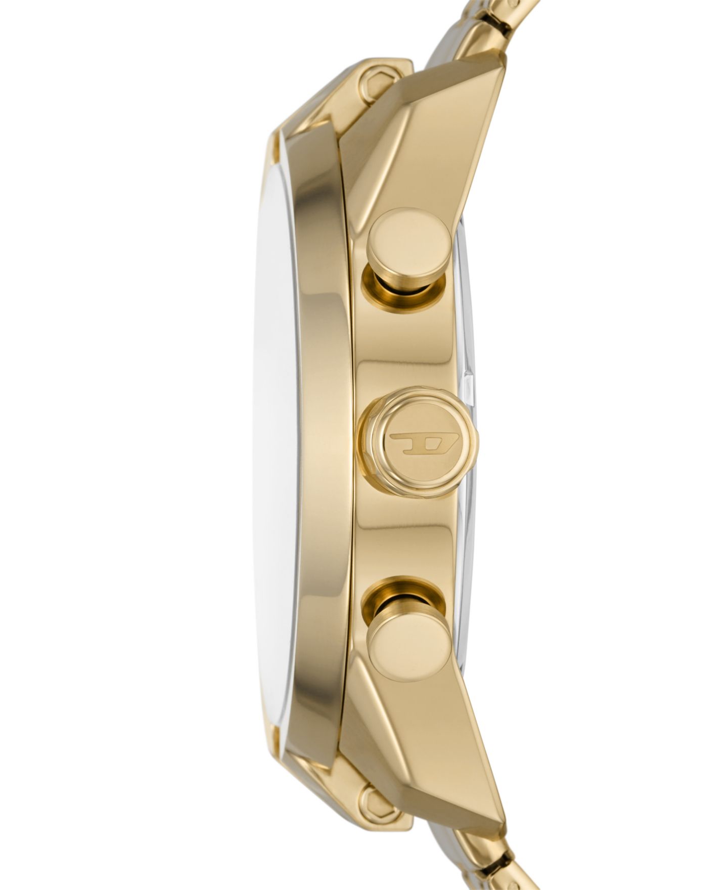Мужские часы Diesel Chronograph Split Gold-Tone Stainless Steel Bracelet Watch 51mm — фото 2