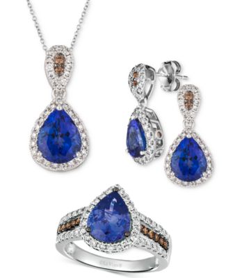 Le Vian Blueberry Tanzanite 2 Ct. T.w. Diamond 5 8 Ct. T.w. Jewelry Collection In 14k White Gold
