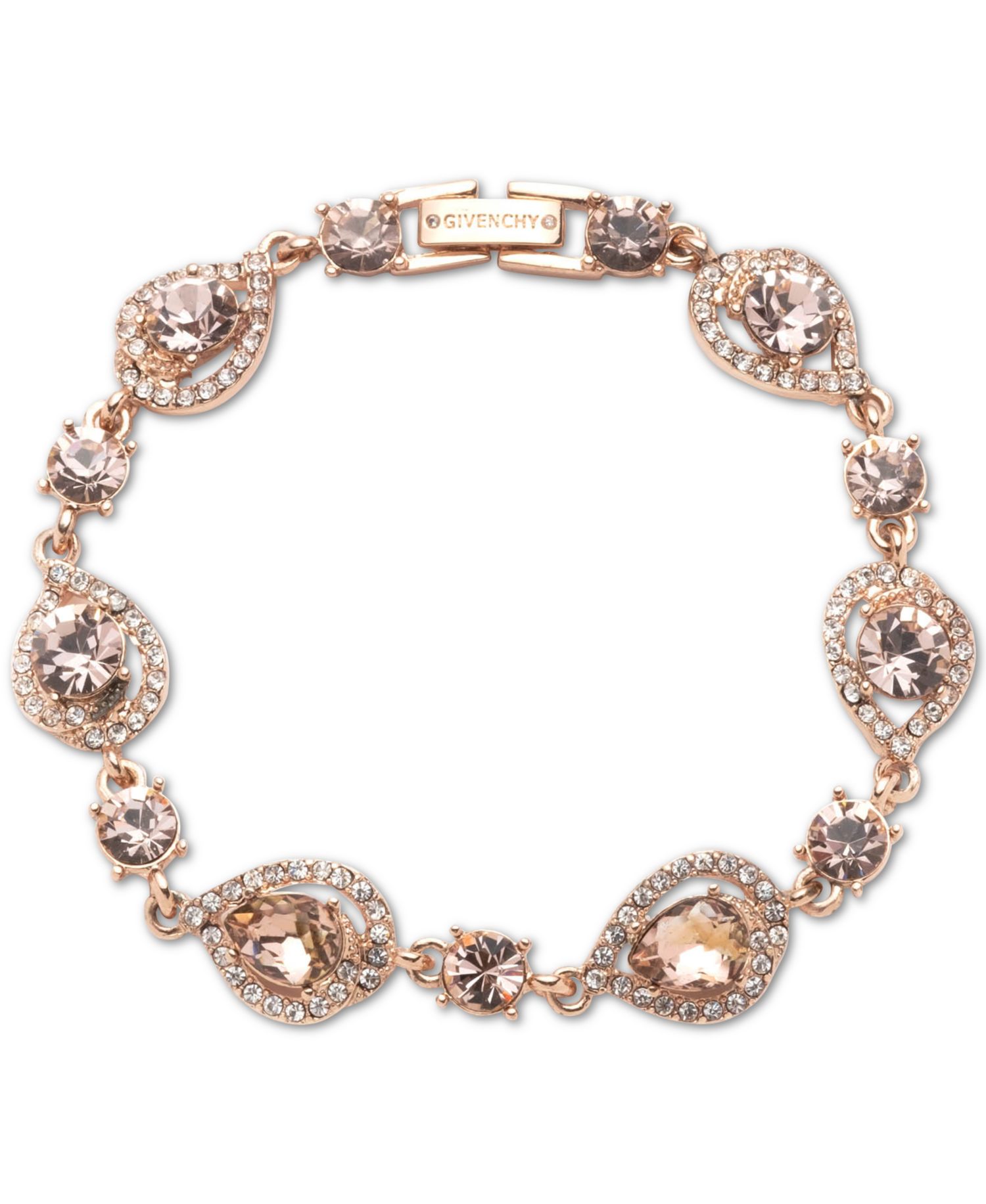 Pear-Shape Crystal Orbital Flex Bracelet