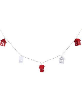 10 Count LED Warm House Christmas Lights with 6.5' Wire