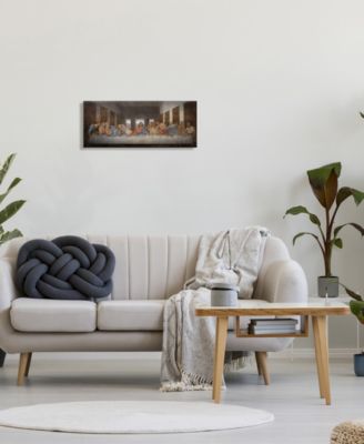 Da Vinci The Last Supper Religious Classical Painting Stretched Canvas Wall Art, 10" x 24"