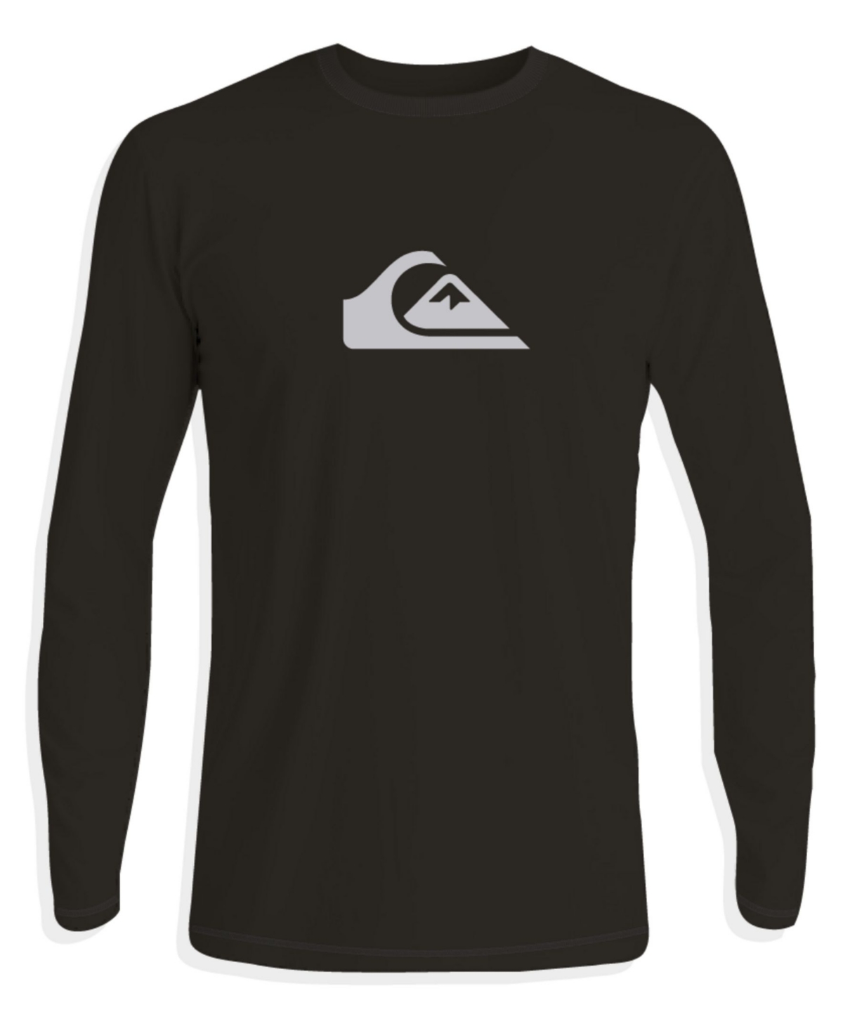 Shop Quiksilver Men's Solid Streak Long Sleeve T-shirt In Black