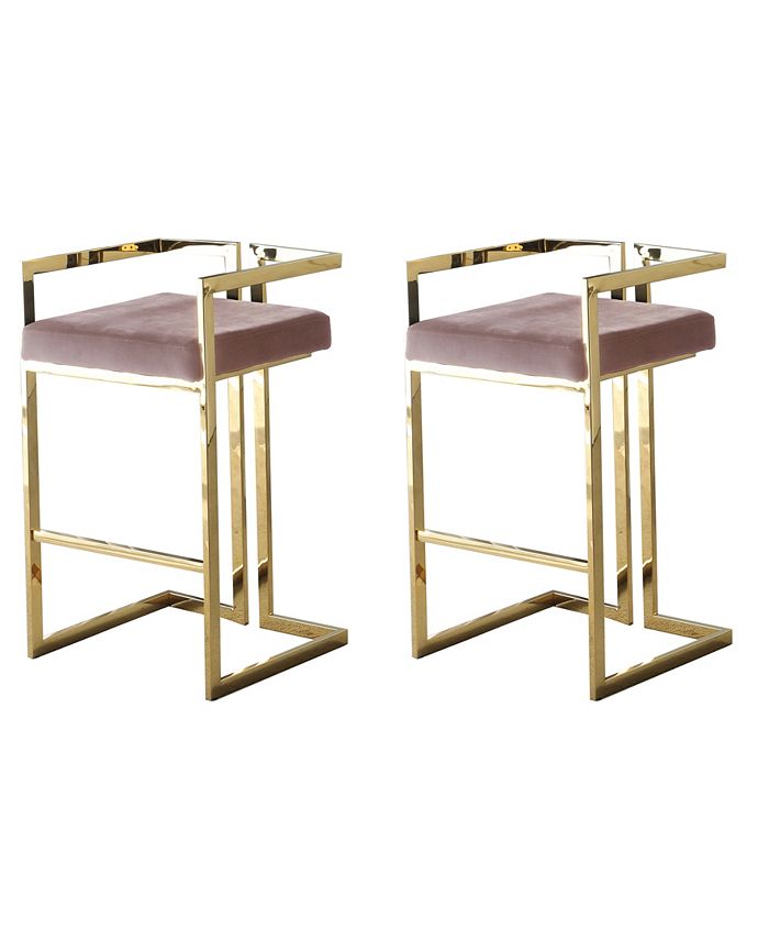 Best Master Furniture Luxe Bar Stools, Set of 2 Macy's