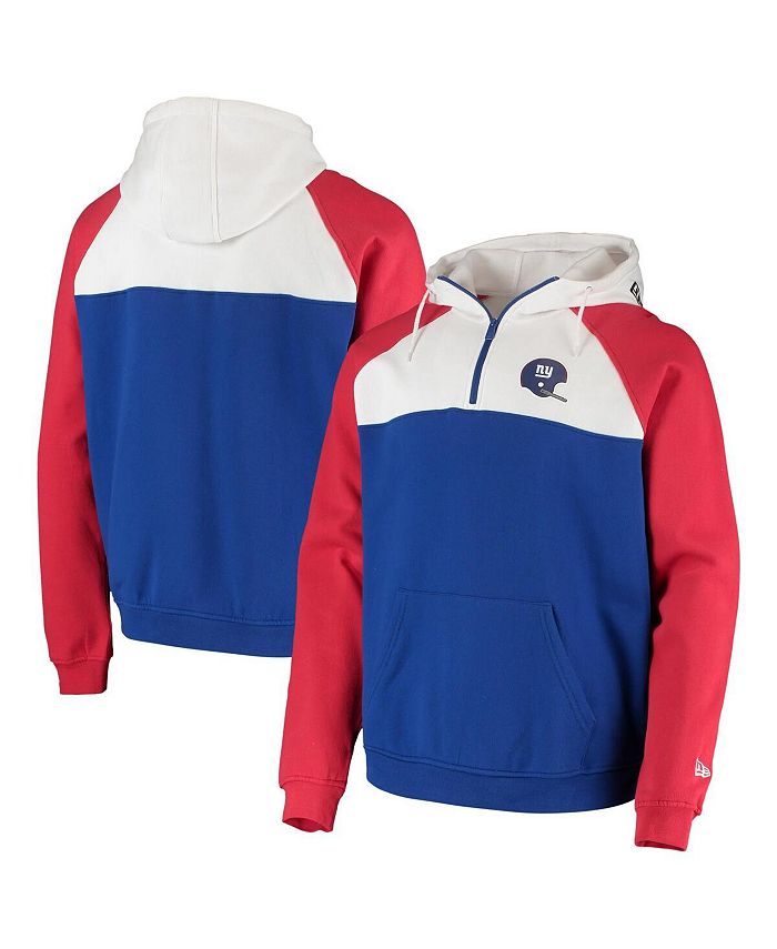 New Era Men's Royal, White New York Giants Gametime Throwback Quarter-Zip  Hoodie Jacket - Macy's